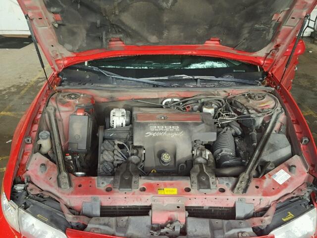 1G2WP5216WF331717 - 1998 PONTIAC GRAND PRIX RED photo 7