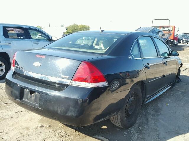 2G1WB57K091202596 - 2009 CHEVROLET IMPALA LS BLACK photo 4