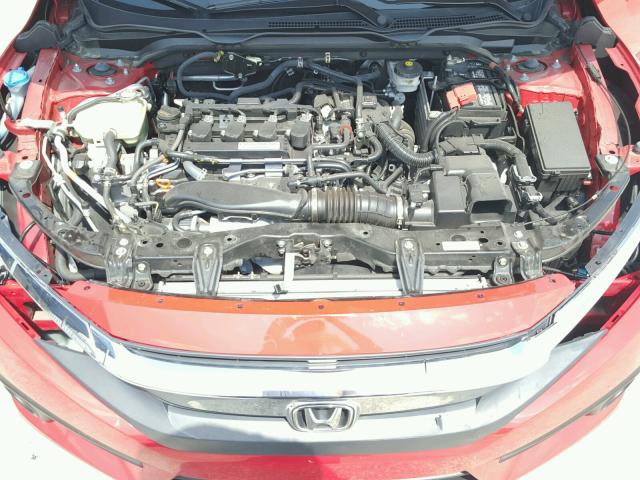 2HGFC1F76GH652107 - 2016 HONDA CIVIC EXL RED photo 7