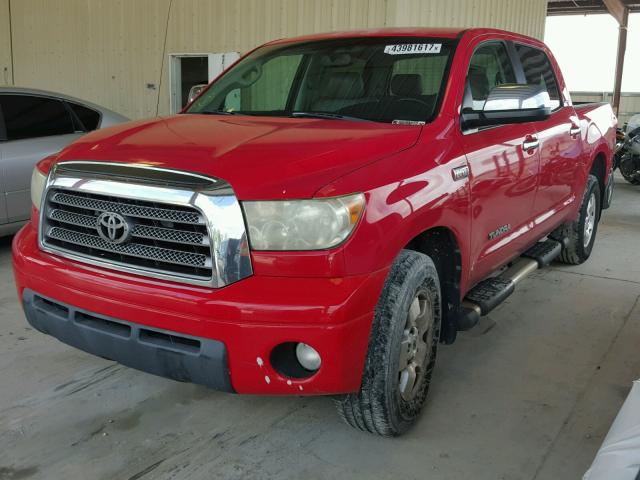 5TBDV58137S463179 - 2007 TOYOTA TUNDRA CRE RED photo 2