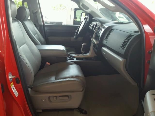 5TBDV58137S463179 - 2007 TOYOTA TUNDRA CRE RED photo 5