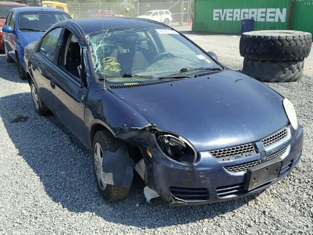 1B3ES26C75D122692 - 2005 DODGE NEON BASE BLUE photo 1