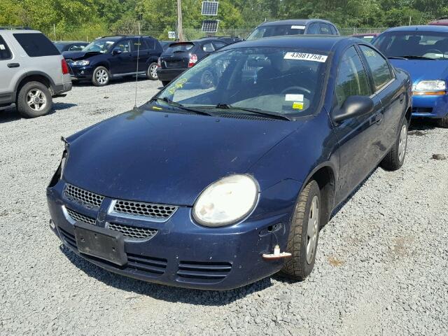 1B3ES26C75D122692 - 2005 DODGE NEON BASE BLUE photo 2