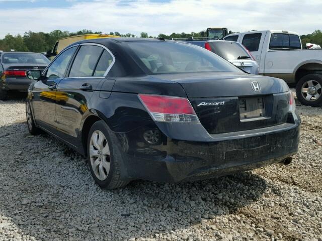 JHMCP26838C075155 - 2008 HONDA ACCORD EXL BLACK photo 3