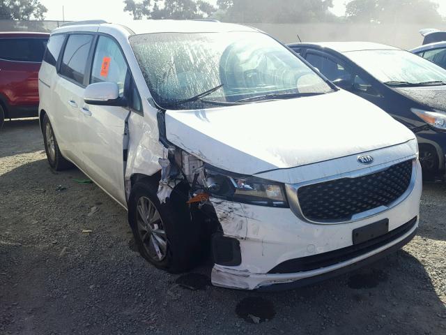 KNDMB5C12F6026778 - 2015 KIA SEDONA LX WHITE photo 1