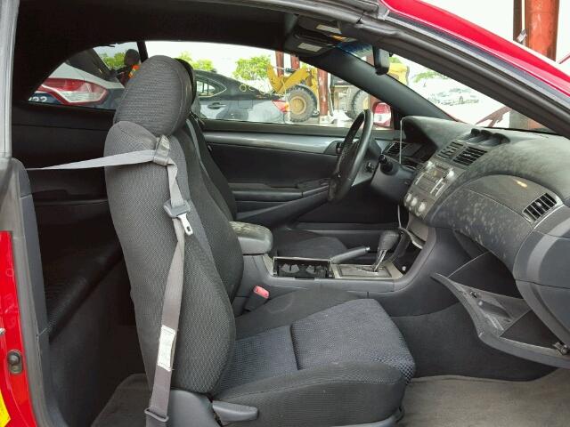 4T1FA38P87U119942 - 2007 TOYOTA CAMRY SOLA RED photo 5