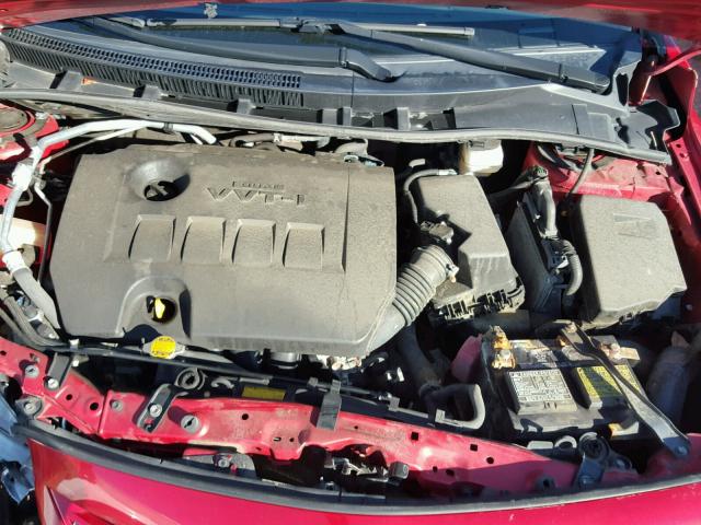 5YFBU4EE6DP123922 - 2013 TOYOTA COROLLA RED photo 7