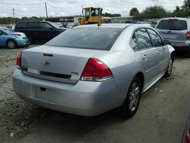 2G1WB5EK0B1330846 - 2011 CHEVROLET IMPALA LT SILVER photo 4