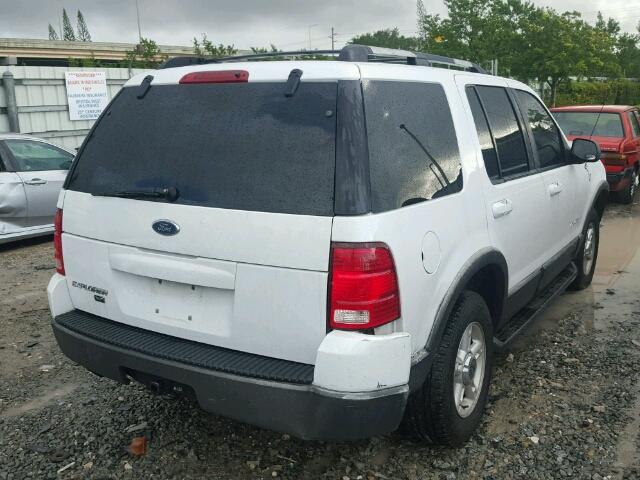 1FMZU63E32UA42689 - 2002 FORD EXPLORER X WHITE photo 4