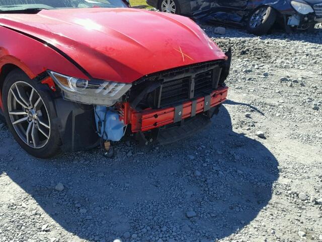 1FA6P8TH7G5304774 - 2016 FORD MUSTANG RED photo 10