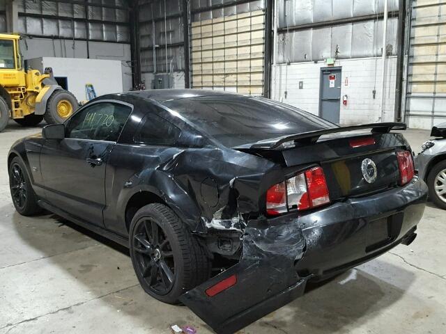 1ZVFT82H455156326 - 2005 FORD MUSTANG GT BLACK photo 3