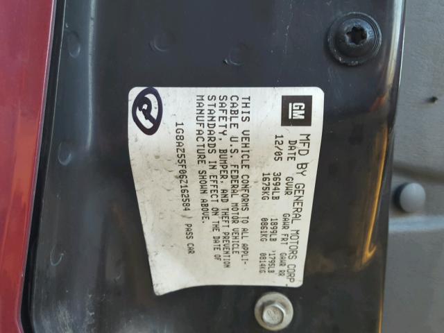 1G8AZ55F06Z162584 - 2006 SATURN ION LEVEL 红色 照片 10