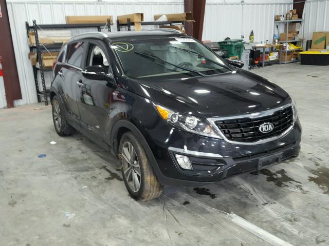 KNDPCCA68E7658836 - 2014 KIA SPORTAGE S BLACK photo 1