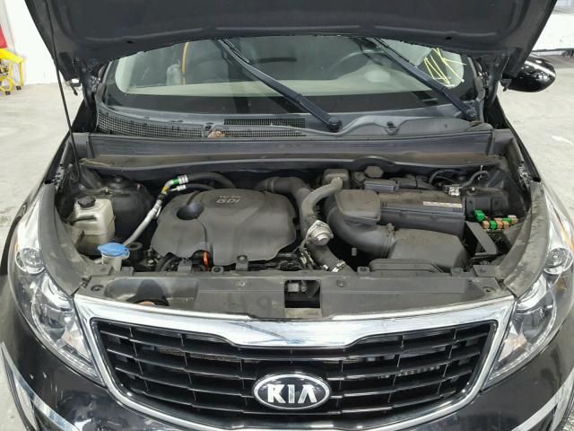 KNDPCCA68E7658836 - 2014 KIA SPORTAGE S BLACK photo 7