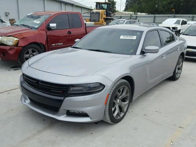 2C3CDXHG8GH327378 - 2016 DODGE CHARGER SX GRAY photo 2