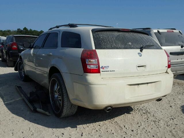 2D4GV58205H509644 - 2005 DODGE MAGNUM R/T WHITE photo 3