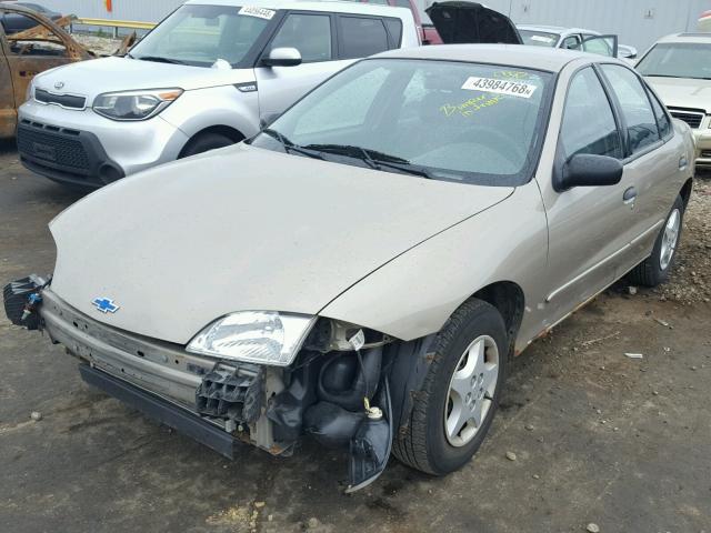 1G1JC524317311237 - 2001 CHEVROLET CAVALIER B GOLD photo 2