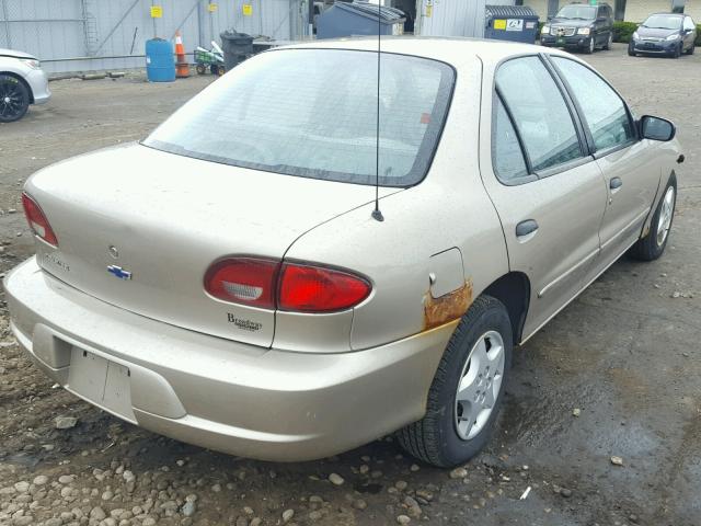 1G1JC524317311237 - 2001 CHEVROLET CAVALIER B GOLD photo 4