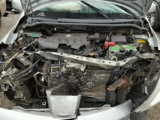 3N1BC11EX8L389456 - 2008 NISSAN VERSA S GRAY photo 7