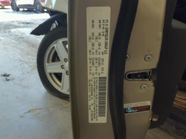 1J4NF4FB5AD505895 - 2010 JEEP COMPASS SP TAN photo 10