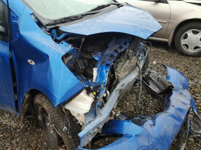 JTDKT903695232990 - 2009 TOYOTA YARIS BLUE photo 9