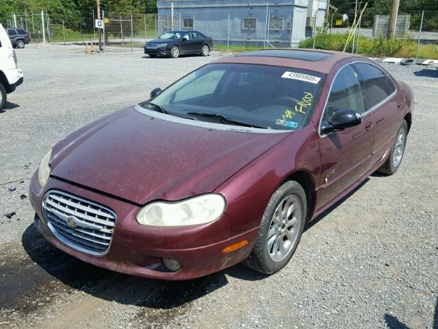 2C3HC56G91H510036 - 2001 CHRYSLER LHS BURGUNDY photo 2