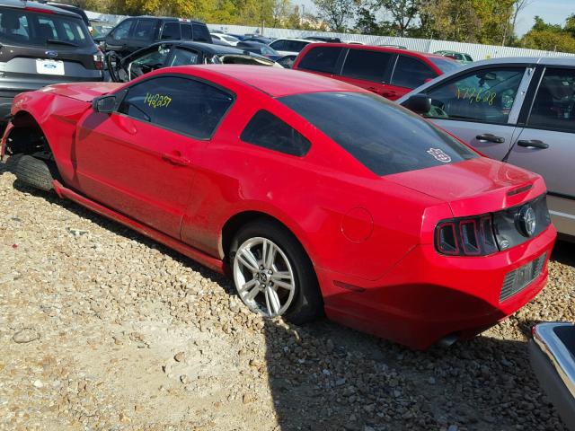 1ZVBP8AM7E5223809 - 2014 FORD MUSTANG RED photo 3