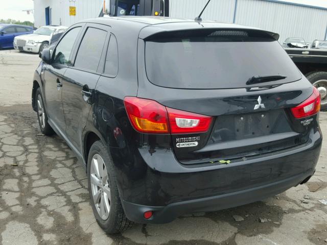 4A4AP3AU8FE056257 - 2015 MITSUBISHI OUTLANDER BLACK photo 3