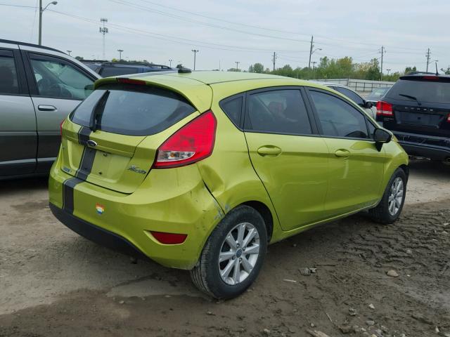 3FADP4EJ1DM176022 - 2013 FORD FIESTA SE GREEN photo 4