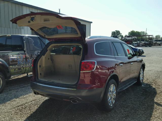 5GAKRCED5BJ348001 - 2011 BUICK ENCLAVE MAROON photo 4