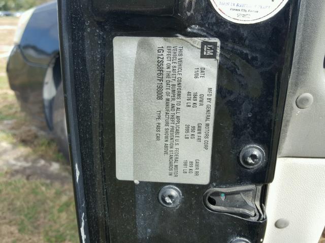 1G1ZS58F67F198008 - 2007 CHEVROLET MALIBU LS 黑色 照片 10