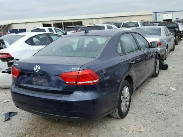 1VWAT7A30EC066418 - 2014 VOLKSWAGEN PASSAT S BLUE photo 4