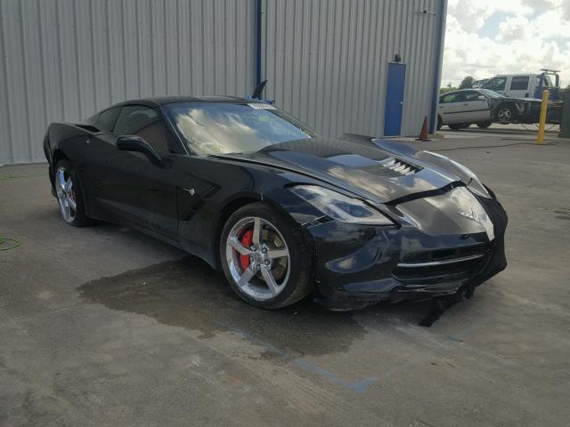 1G1YB2D70E5117404 - 2014 CHEVROLET CORVETTE S BLACK photo 1