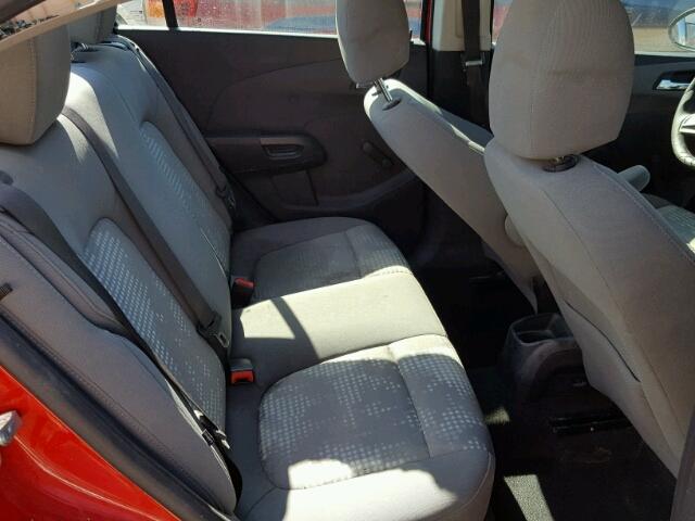 1G1JA5SH4C4208051 - 2012 CHEVROLET SONIC RED photo 6