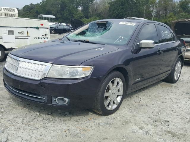 3LNHM26T07R651008 - 2007 LINCOLN MKZ PURPLE photo 2