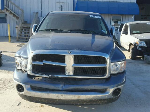 1D7HA16K65J557887 - 2005 DODGE RAM 1500 BLUE photo 9