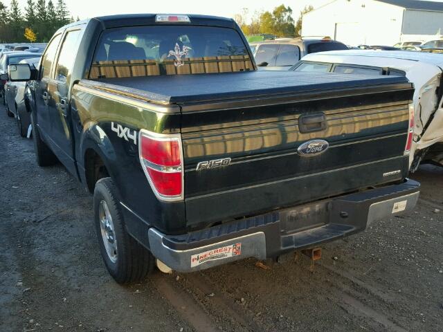 1FTFW1EF9EKF58565 - 2014 FORD F150 SUPER GREEN photo 3