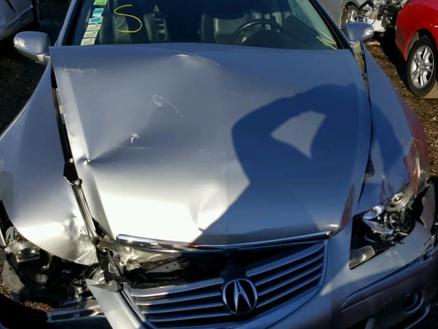 JH4KB16677C001089 - 2007 ACURA RL SILVER photo 7