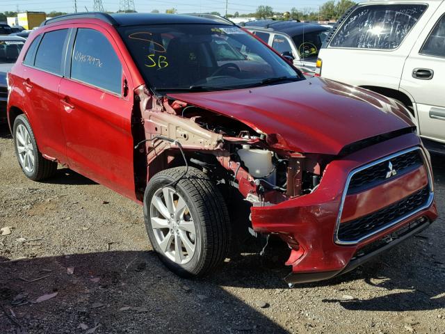 4A4AP4AUXDE003255 - 2013 MITSUBISHI OUTLANDER RED photo 1