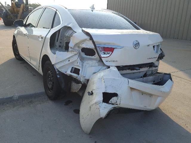 1G4PP5SK0C4157963 - 2012 BUICK VERANO WHITE photo 3