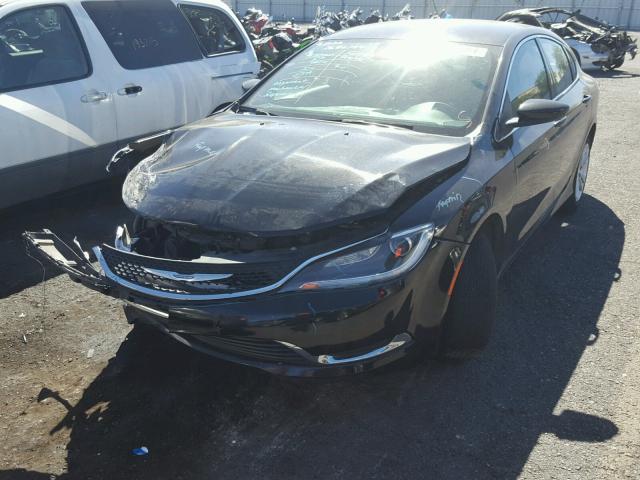 1C3CCCAB5FN688437 - 2015 CHRYSLER 200 LIMITE BLACK photo 2