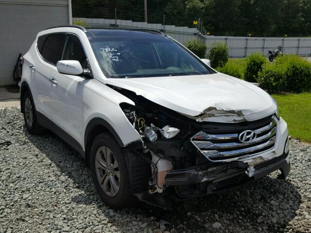 5XYZU3LB5EG137866 - 2014 HYUNDAI SANTA FE S WHITE photo 1