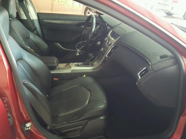 1G6DF577680166277 - 2008 CADILLAC CTS RED photo 5