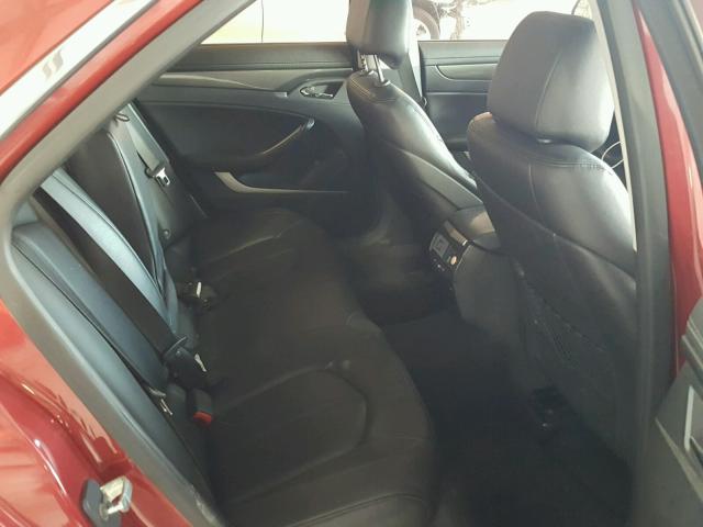 1G6DF577680166277 - 2008 CADILLAC CTS RED photo 6