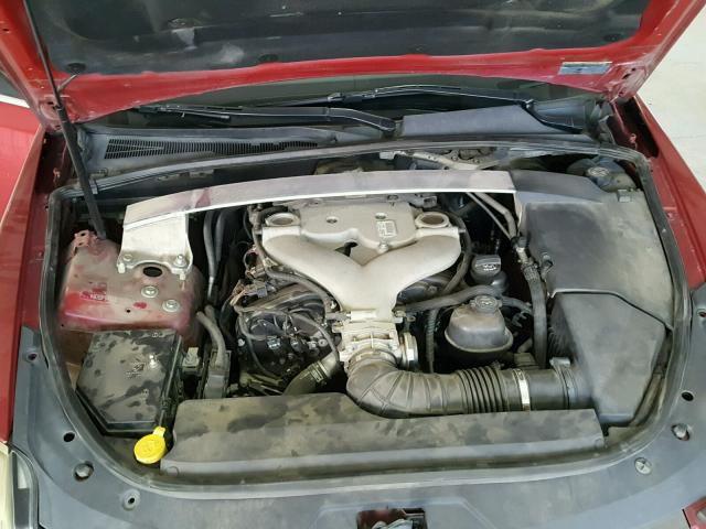 1G6DF577680166277 - 2008 CADILLAC CTS RED photo 7