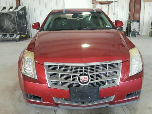 1G6DF577680166277 - 2008 CADILLAC CTS RED photo 9