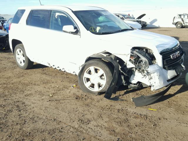 2GKFLVEK5F6120356 - 2015 GMC TERRAIN SL WHITE photo 1