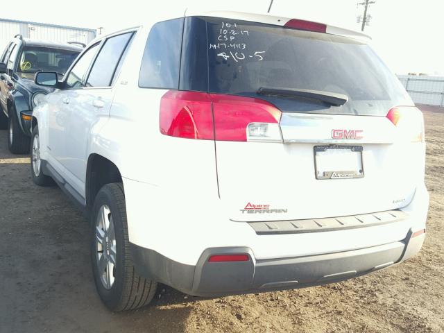 2GKFLVEK5F6120356 - 2015 GMC TERRAIN SL WHITE photo 3