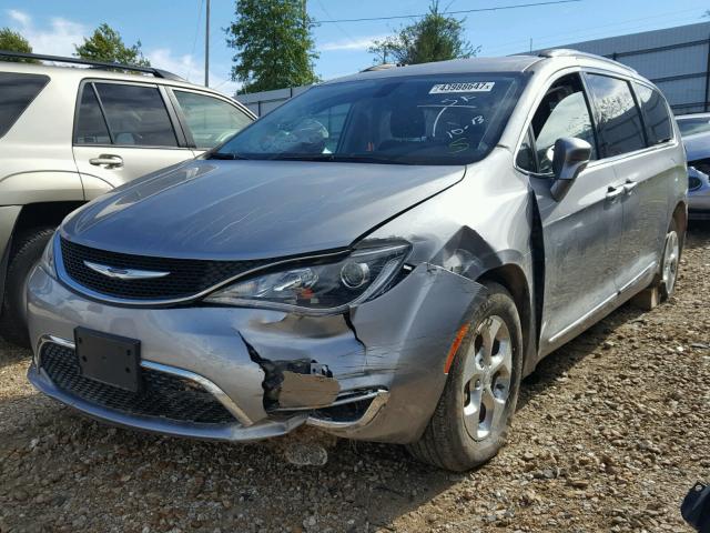 2C4RC1EG7HR528906 - 2017 CHRYSLER PACIFICA SILVER photo 2