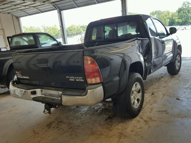 5TETU62N27Z450322 - 2007 TOYOTA TACOMA PRE BLACK photo 4